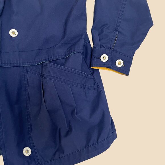 1990s small nautical jacket by Braefair Sport, womens blue & teal pea coat - Picture 5 of 10